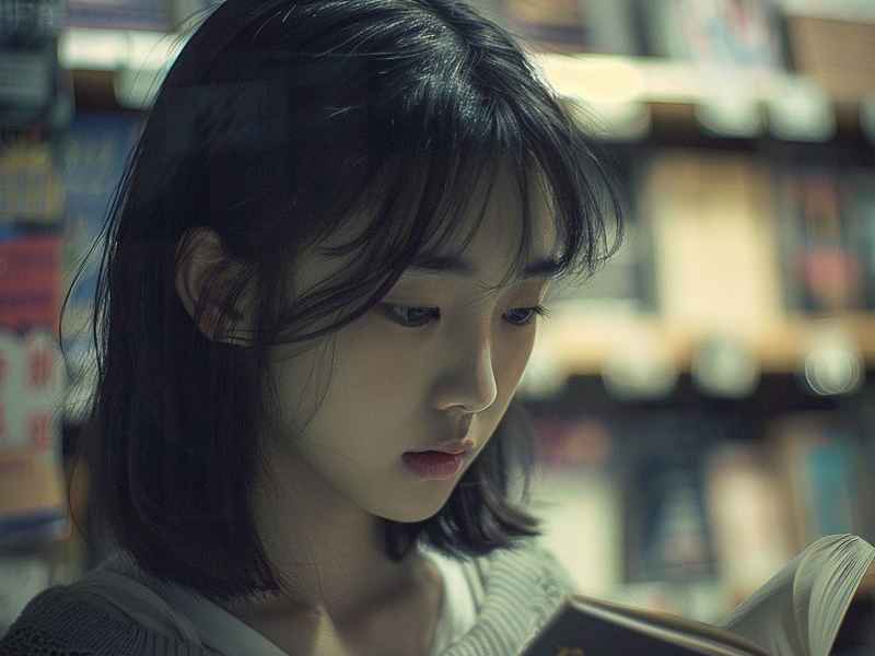 读书女孩微信头像；读书女孩微信头像图片