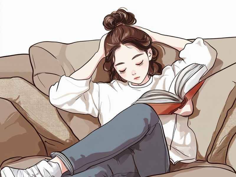 读书女生简约气质头像（读书女生头像卡通）