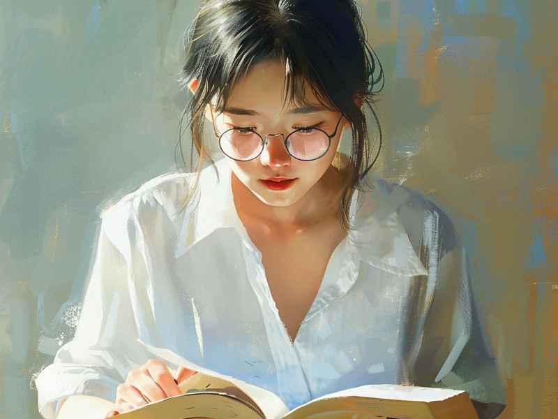 读书女孩微信头像；读书女孩微信头像图片