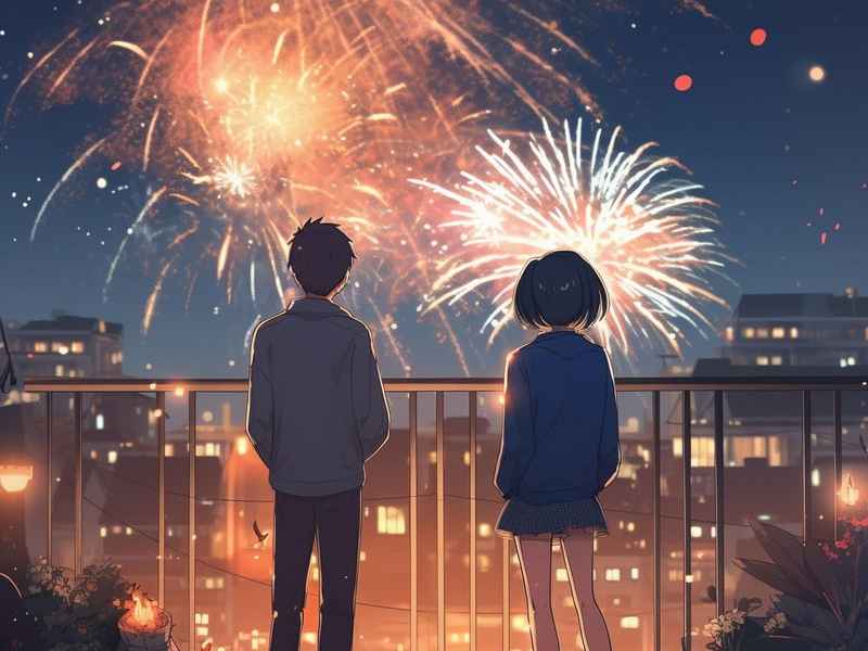 爱心烟花微信、爱心烟花微信头像图片