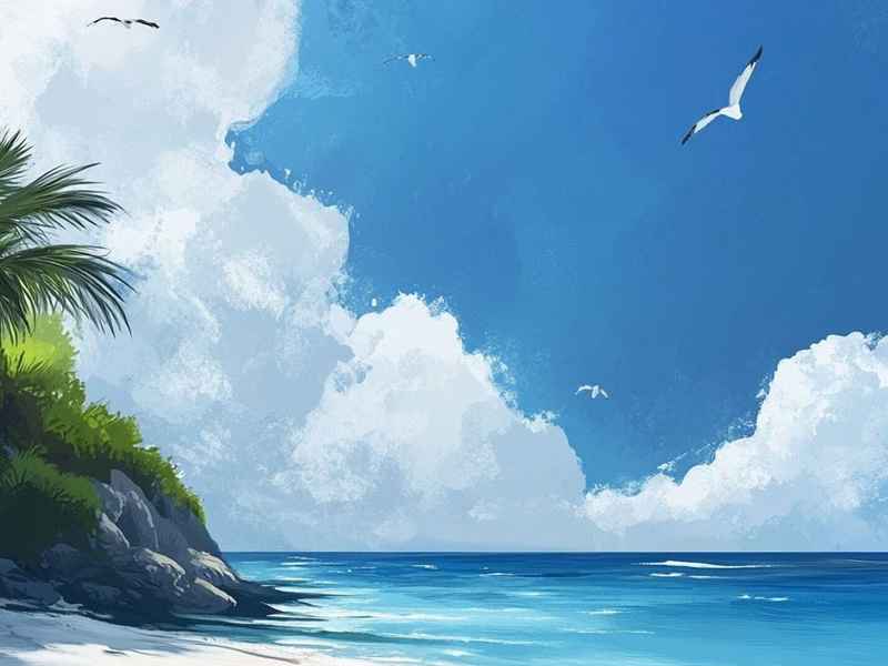 海边的微信头像，海边的微信头像图片配昵称
