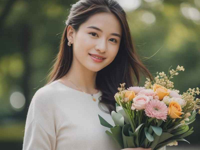 带花微信名女，女士微信网名带花的