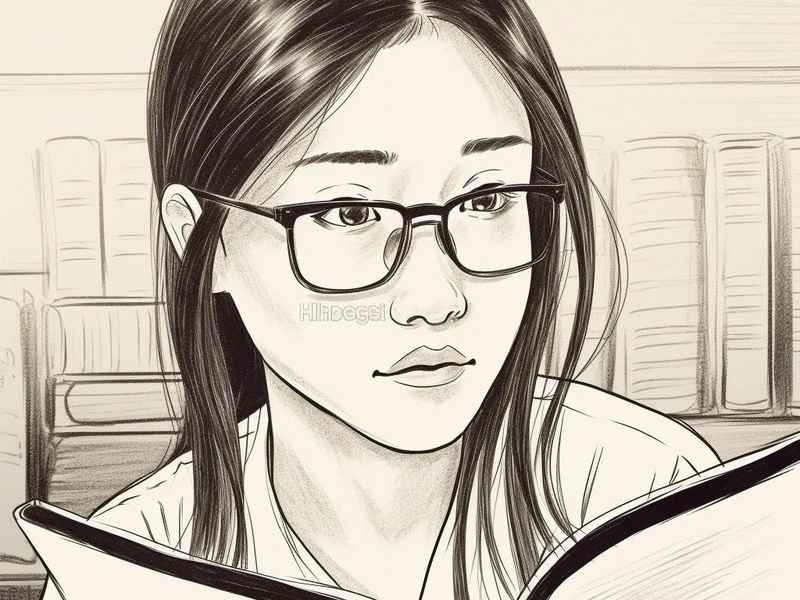 读书女孩微信头像；读书女孩微信头像图片