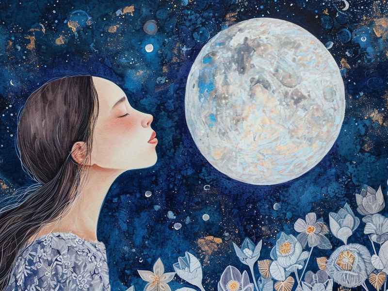网名moon的女生，女生用moon当网名