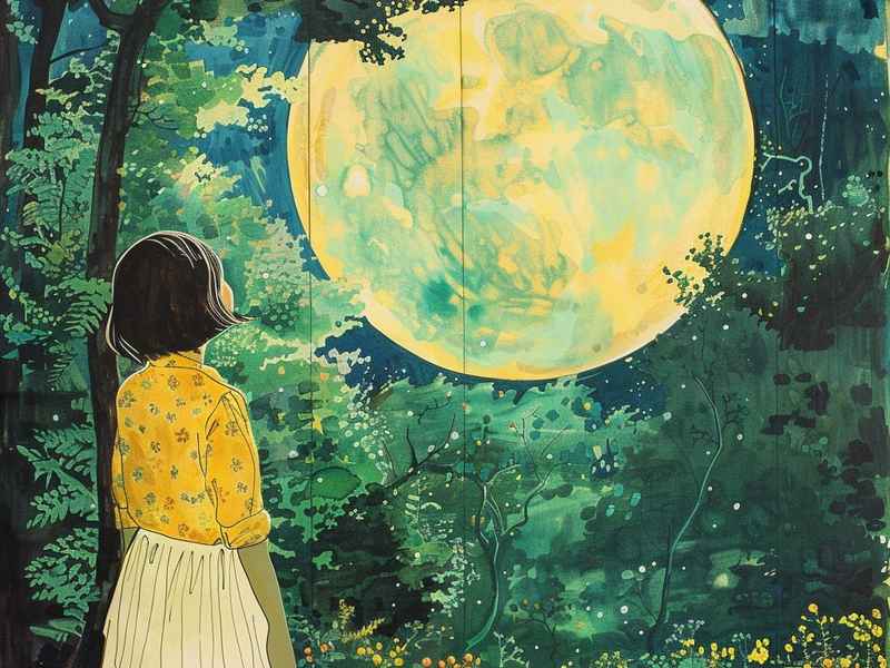网名moon的女生，女生用moon当网名