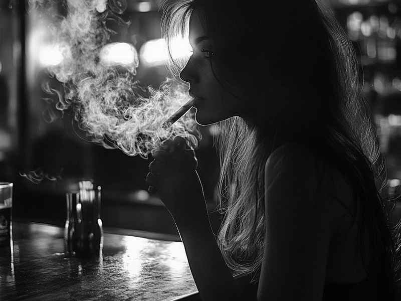 高冷霸气女头像抽烟；高冷霸气女头像抽烟动漫