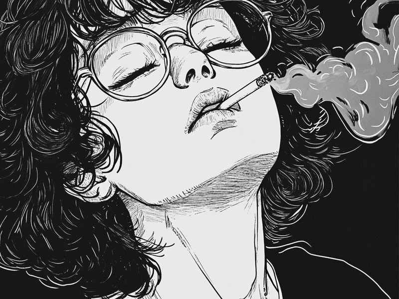 高冷霸气女头像抽烟；高冷霸气女头像抽烟动漫